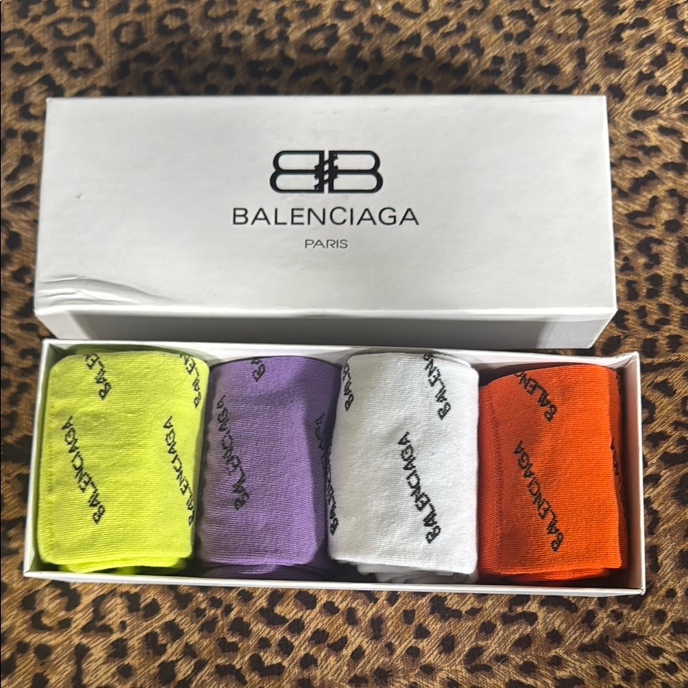 Multicolor Logo Print Sock Set